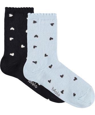 Nomi Sky Black Socks