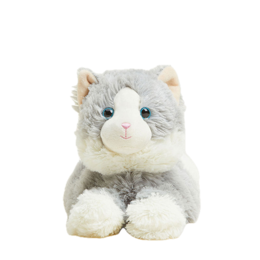 Warmies Grey Lying Cat