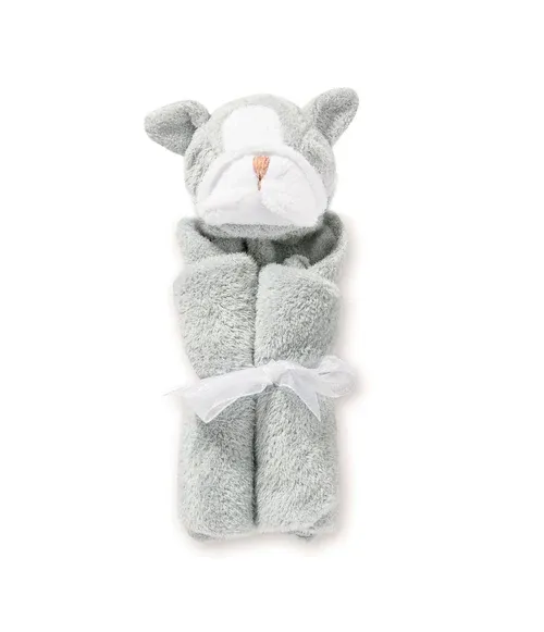 Angel Dear Blanket Grey Bulldog