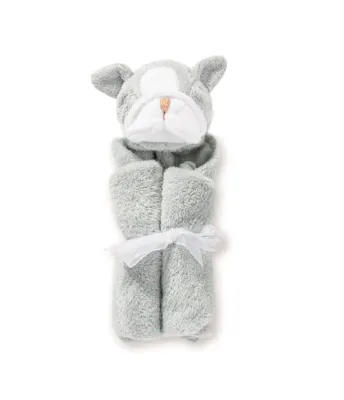 Angel Dear Blanket Grey Bulldog
