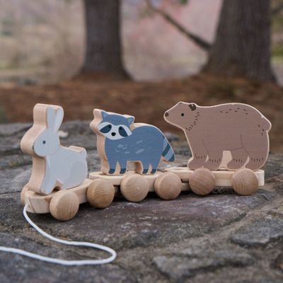 Wooden Forest Animals Pull Toy