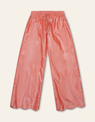 Palazzos Metallic Trouser Spice Coral