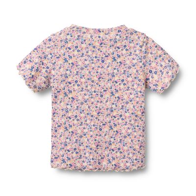 Alicia SS Shirt Pink/Blue Flowers