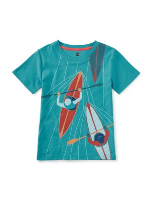Kayakers Pagoda Blue Shirt