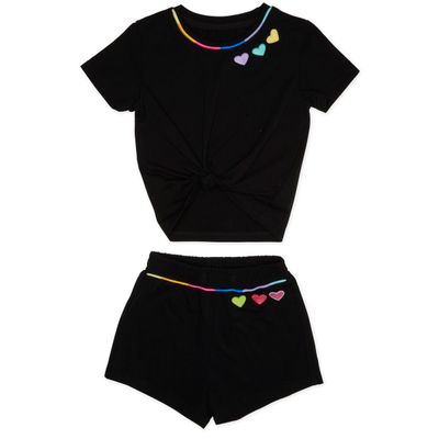 Heart Tie Top and Short Set