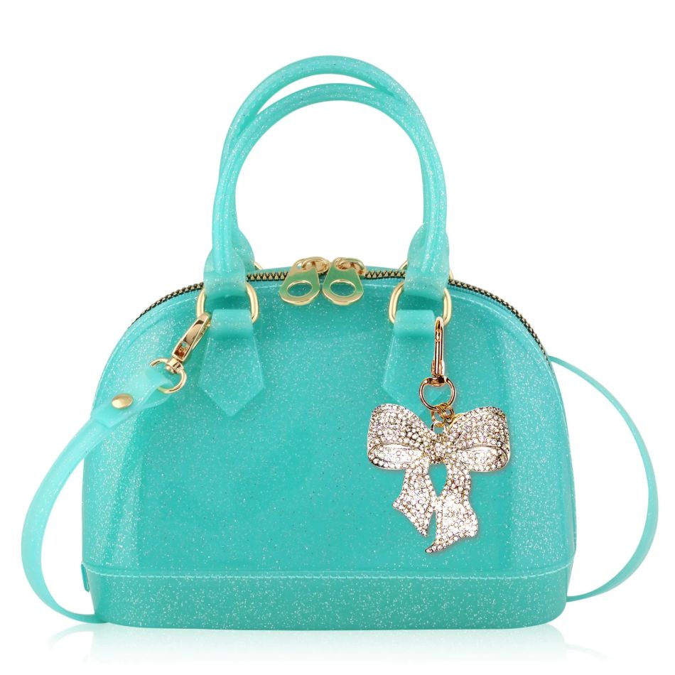 Cate Aqua Sparkle Closer to Heaven Purse