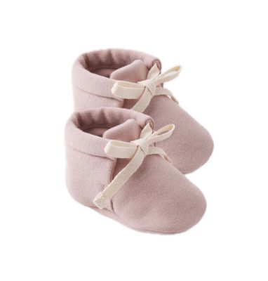 Baby Booties Mauve New