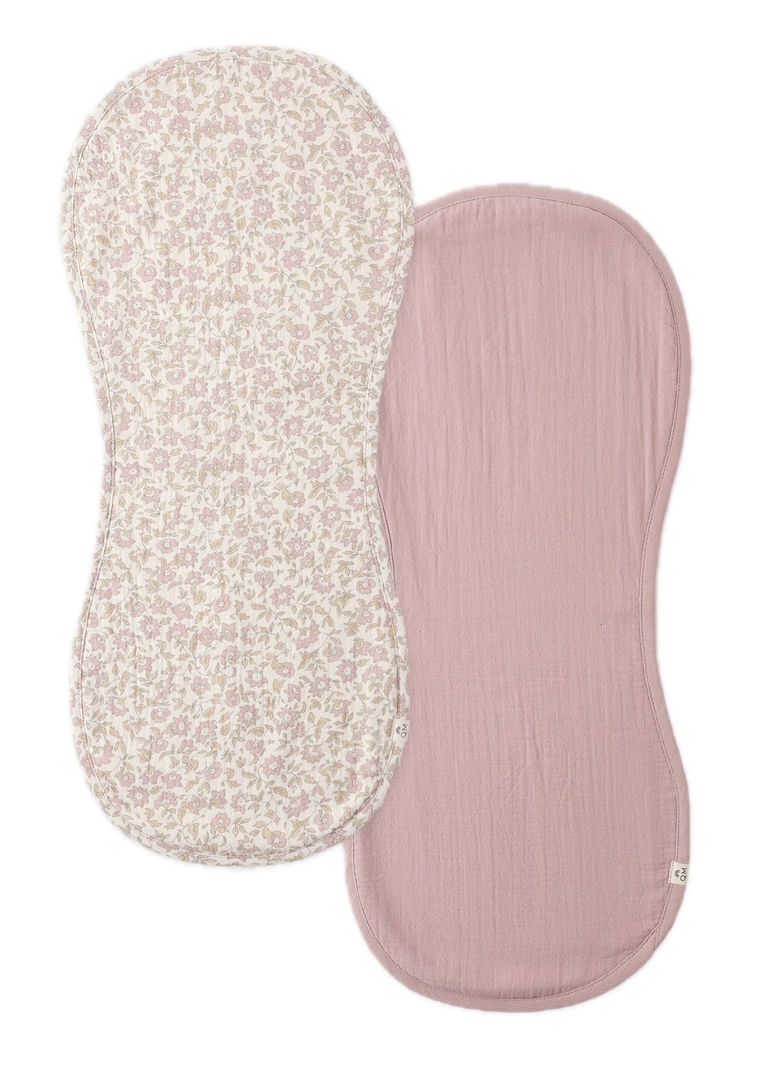 Burp Cloth  2 Pack Dahlia Mauve