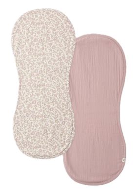 Burp Cloth  2 Pack Dahlia Mauve