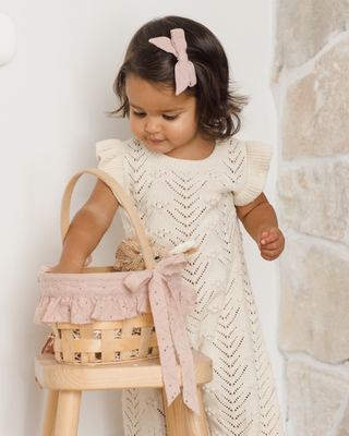 Mira Knit Romper Natural