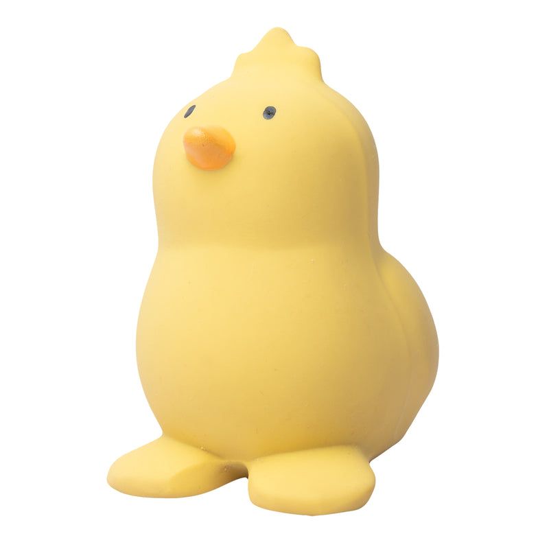 Chick Natural Rubber Teether Rattle &amp; Bath Toy