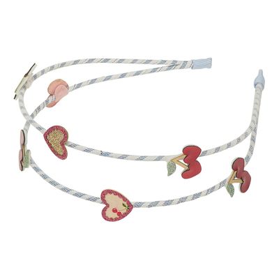 Mimi And Lulu Red Cherries Double Headband