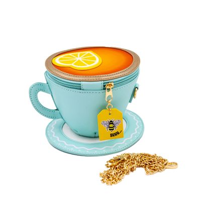 Tea Cup Crossbody Lemon Tea Cup