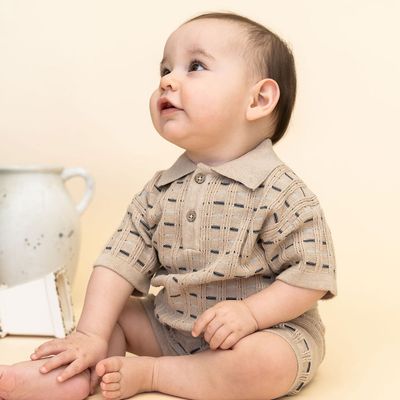 Henry Textured Polo and Short Set