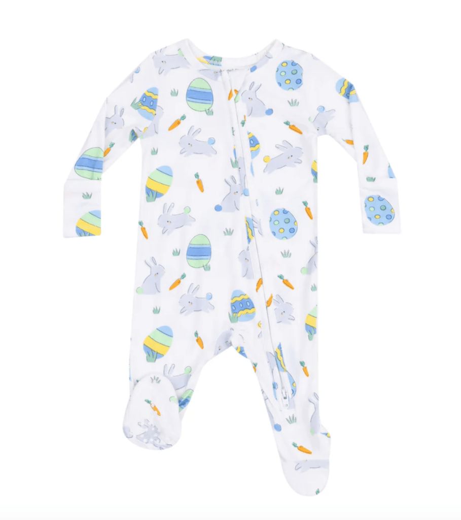 Easter Bunnies Zipper Footie