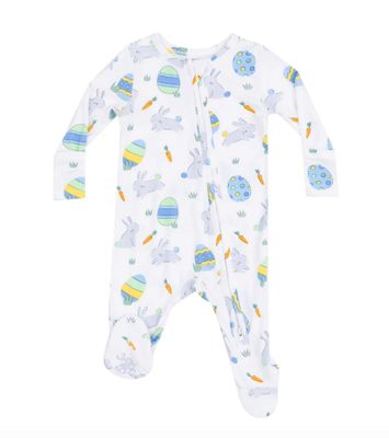 Easter Bunnies Zipper Footie