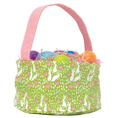 Canvas Easter Basket Bunnies