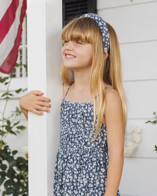 Padded Headband Navy Floral