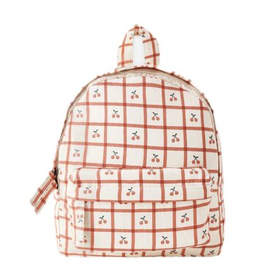 Mini Backpack Cherry Check