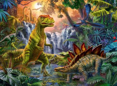 100 Pc XXL Puzzle Dinosaur Oasis