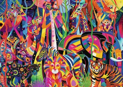 Jeweled Jungle 500 Pc Puzzle LF