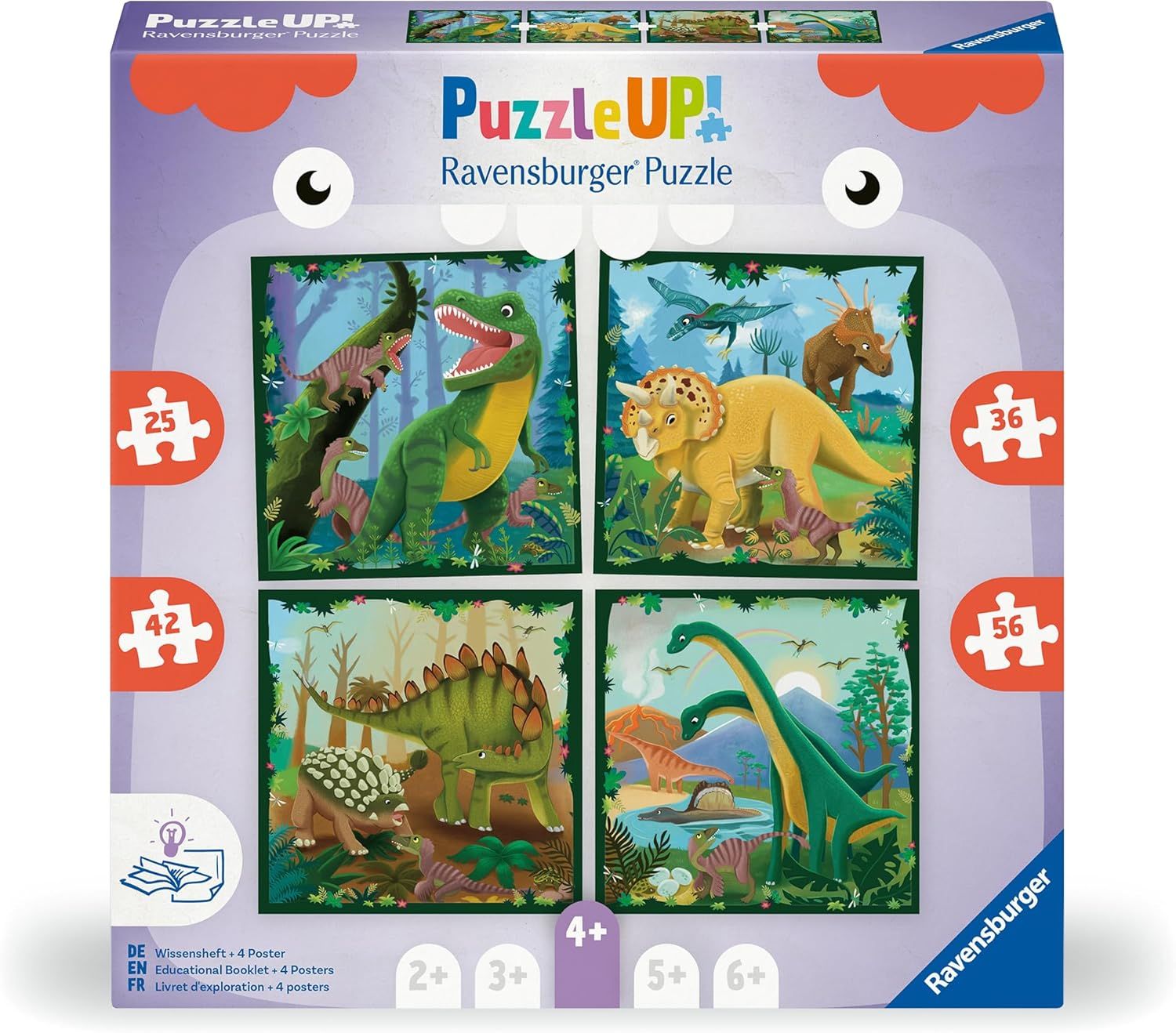 Puzzle Up Dinosaurs 25/36/42/56 Pc