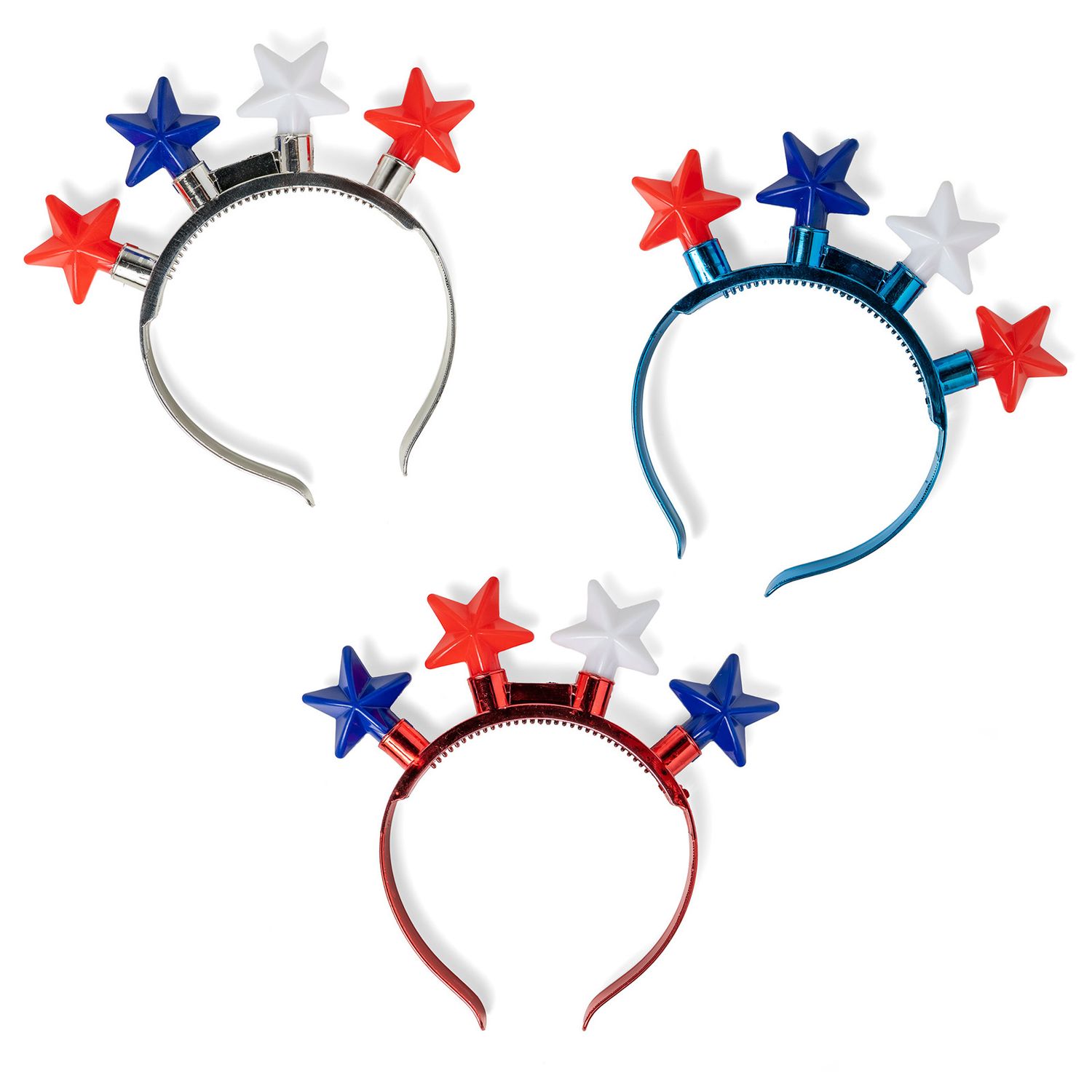 Patriot Pride JUMBO Flashing Star Headband Assorted