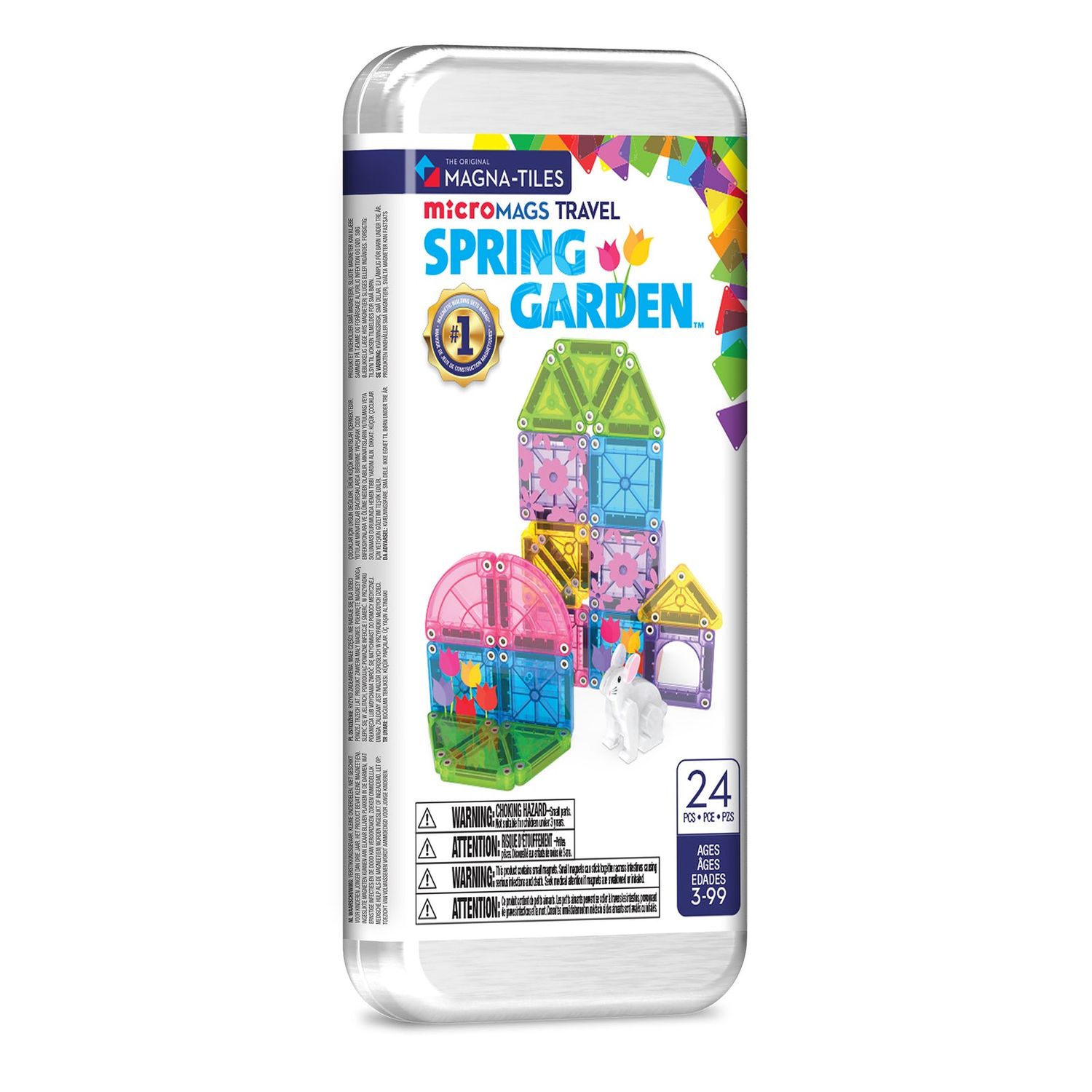 microMAGS Spring Garden 24-Piece  Travel Set