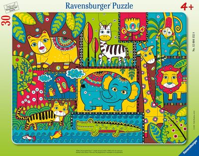Ravensburger Puzzle 30 Piece Jungle Animal Jumble
