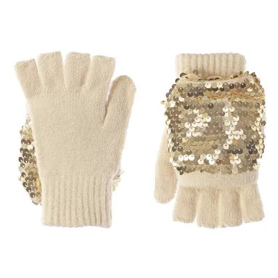 Shimmer Sequin Knitted Gloves