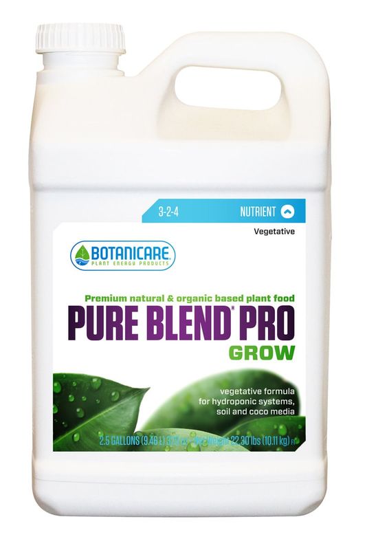 BOTANICARE PURE BLEND PRO GROW 2.5 GAL