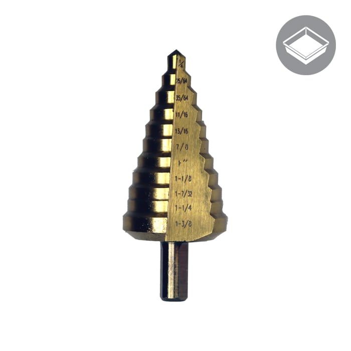 1/4" TO 1 3/8" STEP DRILL BIT