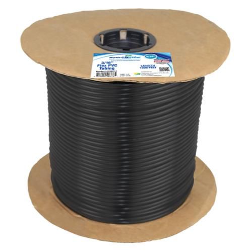 3/16” ID BLACK TUBING (1000FT ROLL)