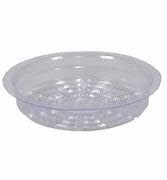 CLEAR SAUCER 6 "