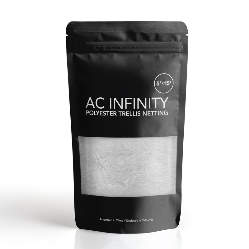 AC INFINITY, POLYESTER PLANT TRELLIS NETTING, 5X15' 6" SQUARES