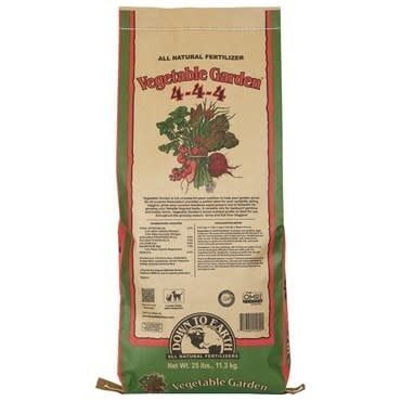 DOWN TO EARTH VEG GARDEN 4-4-4 / 25LB BAG