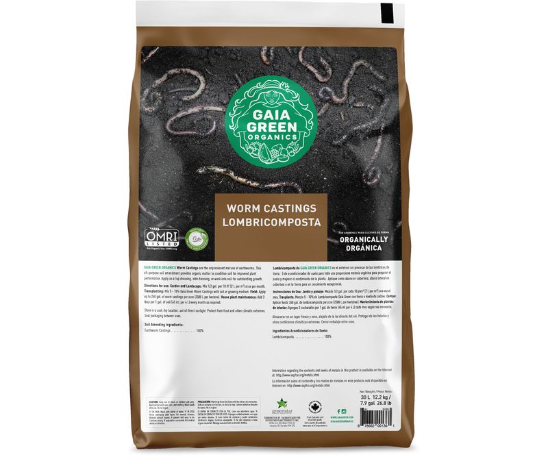 GAIA GREEN WORM CASTINGS 30L