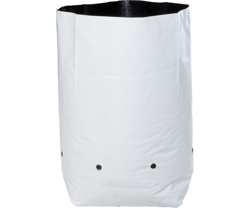 PLASTIC GROW BAG 3 GAL WHITE OUTSIDE BLACK INSIDE  (500 PACK)