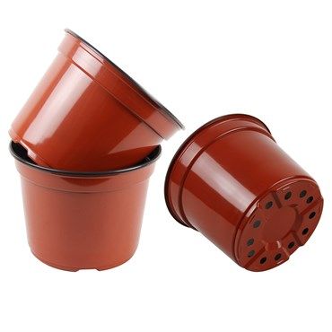 ROUND BROWN POT SP-100 4"