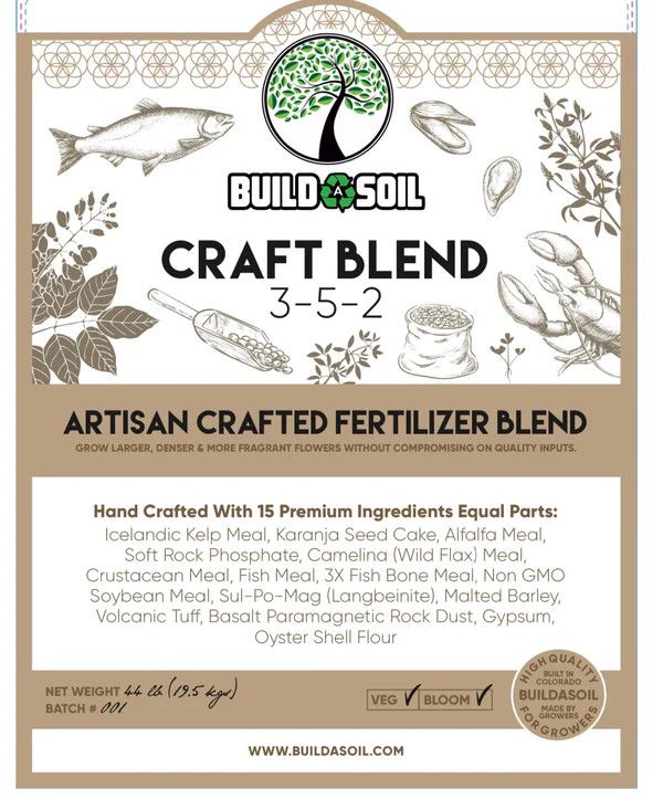 BUILD A SOIL CRAFT BLEND NUTRIENT PACK 3LB