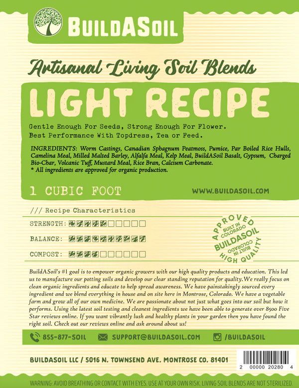 BUILD A SOIL LIGHT SOIL 1 CU FT