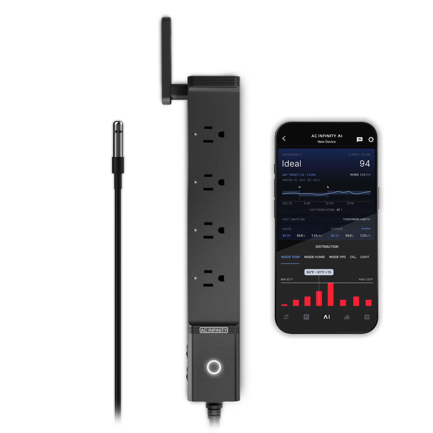 AC INFINITY 4 PLUG AI OUTLET