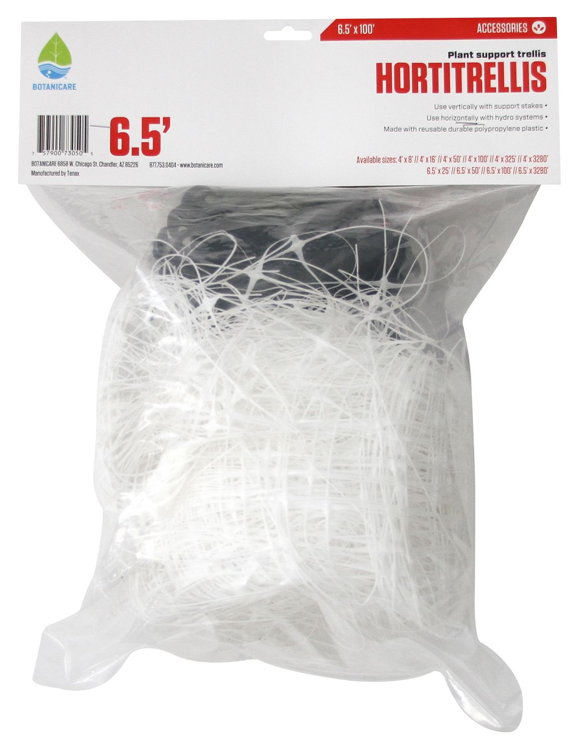 BOTANICARE HORTI TRELLIS 6.5' x 100' 6" HOLES