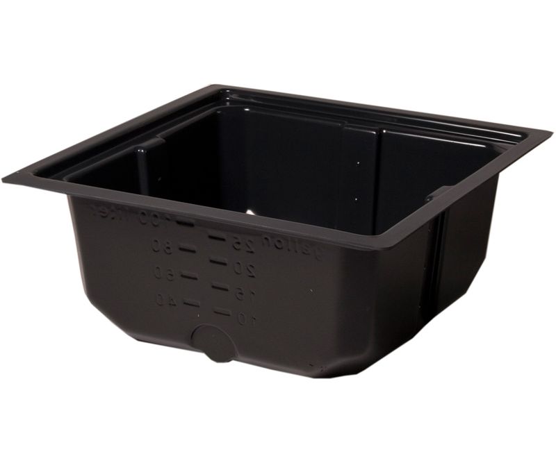 25 GAL RESERVOIR SQUARE BLACK