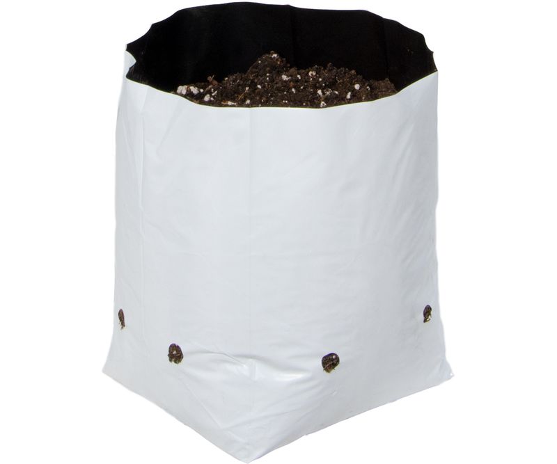 1 GAL BLACK AND WHITE GROW BAGS (CASE OF 500)