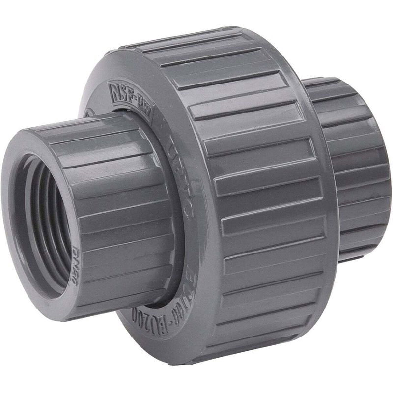 3/4" THREADED UNION PVC SH80