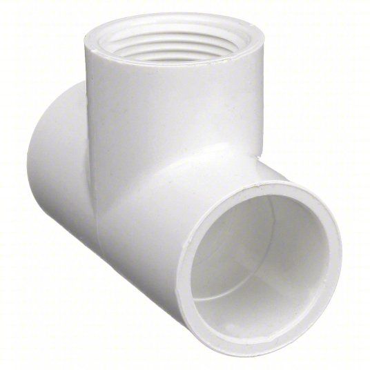 PVC TEE 1/2" FNPT x 1/2" SLIP x 1/2" SLIP SCH 40