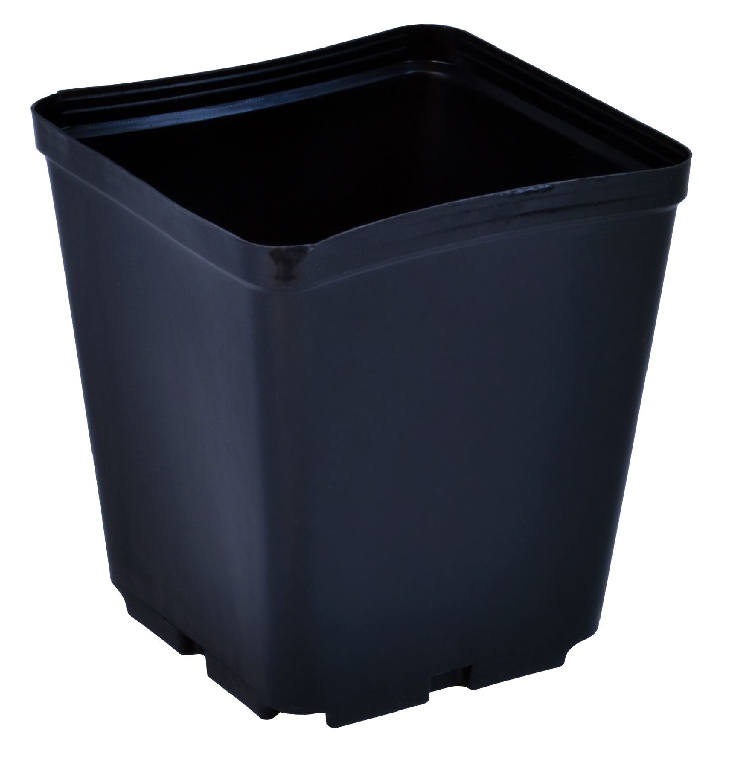 5.5x5.5x6" BLOW MOLDED SQUARE POT