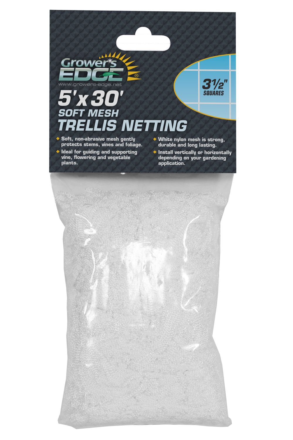 TRELLIS NETTING 5' X 30' (3.5" SQUARES)