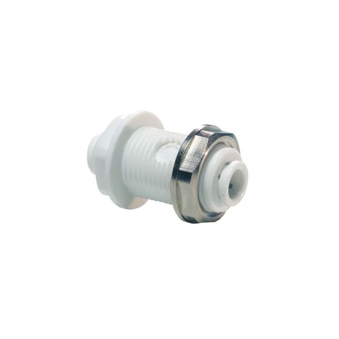 1/2" QC BULKHEAD WHITE